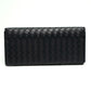 Bottega Veneta Cadet Grey Intrecciato Calfskin Long Wallet