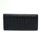 Bottega Veneta Cadet Grey Intrecciato Calfskin Long Wallet