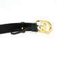 Gucci GG Marmont Black Leather Gold Buckle Belt