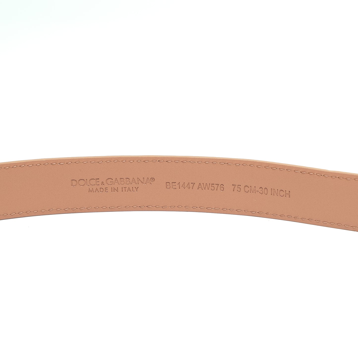 Dolce & Gabbana Beige Gold DG Buckle Belt