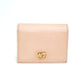 Gucci GG Pebbled Leather Nude Pink Bifold Wallet
