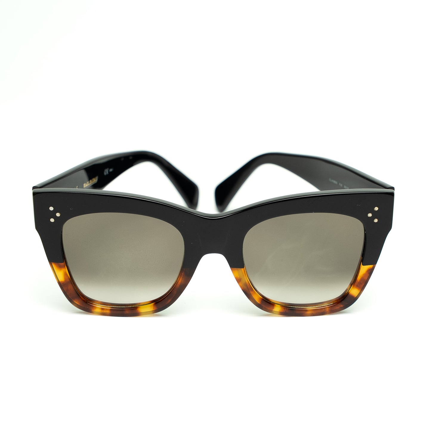 Celine Black & Tortoiseshell Cat Eye Sunglasses