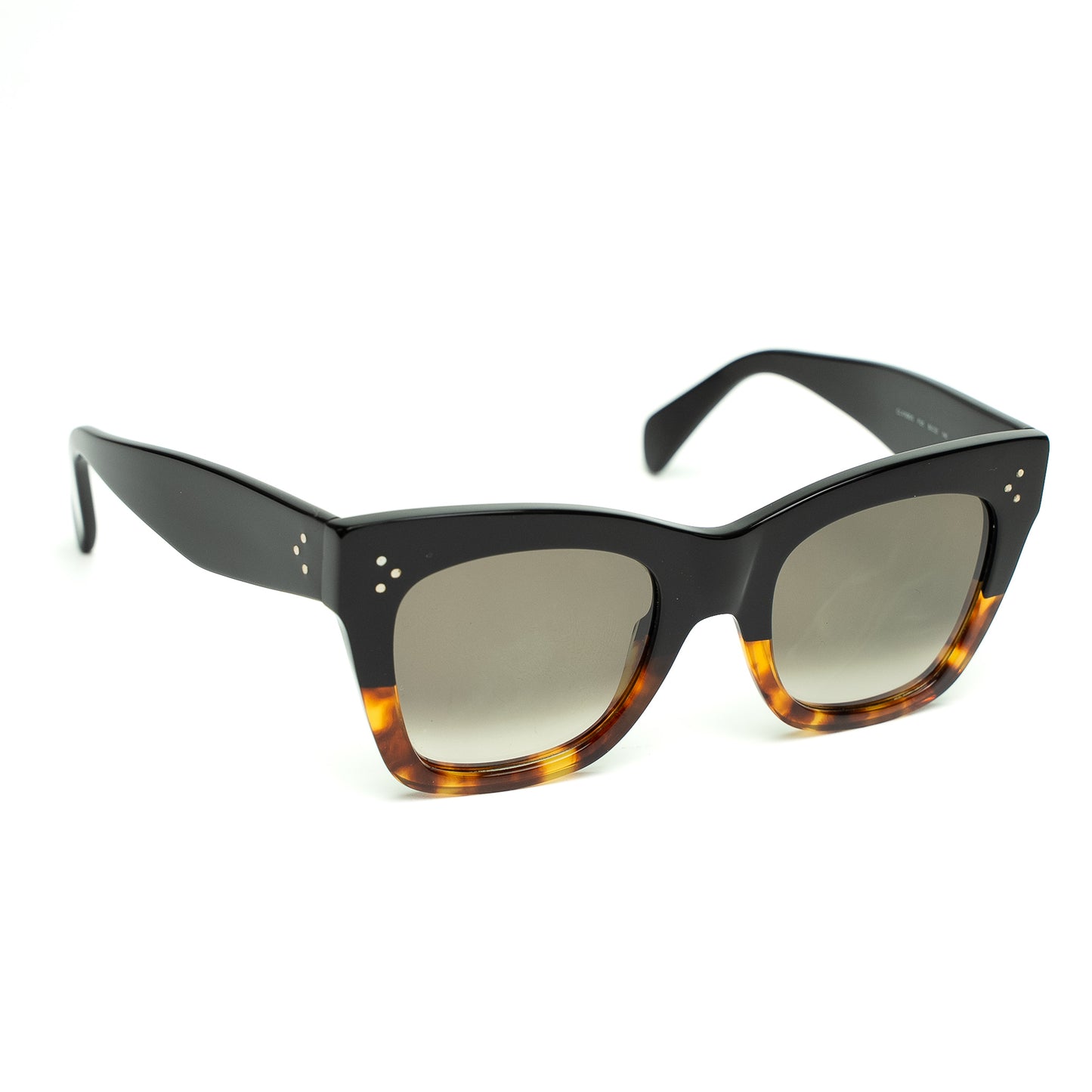 Celine Black & Tortoiseshell Cat Eye Sunglasses