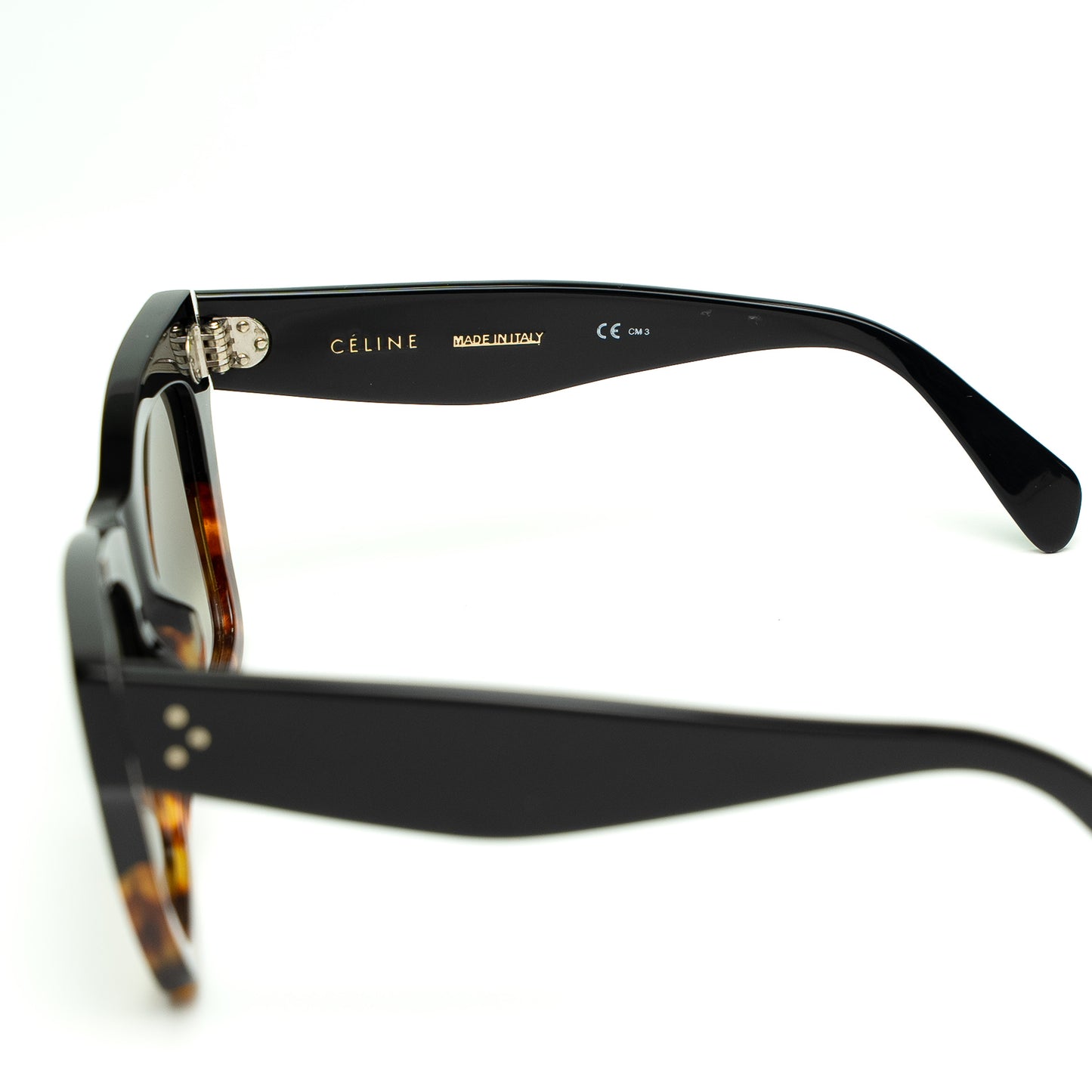 Celine Black & Tortoiseshell Cat Eye Sunglasses