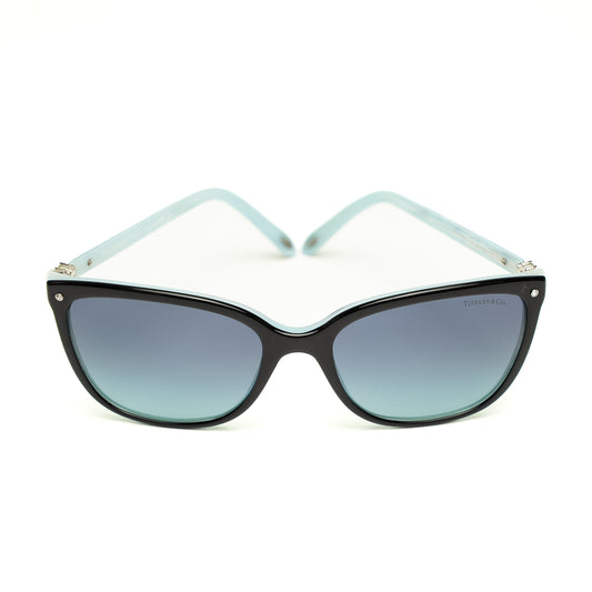 Tiffany & Co. TF4105-H-B Black & Blue Gradient Cat Eye Sunglasses