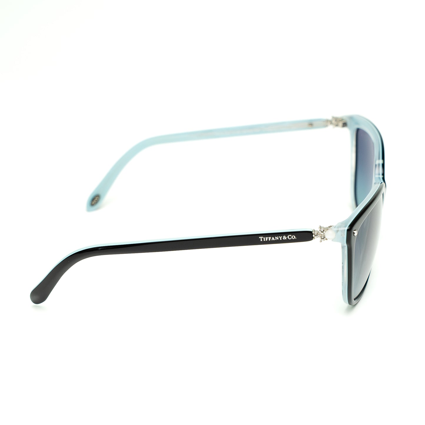 Tiffany & Co. TF4105-H-B Black & Blue Gradient Cat Eye Sunglasses