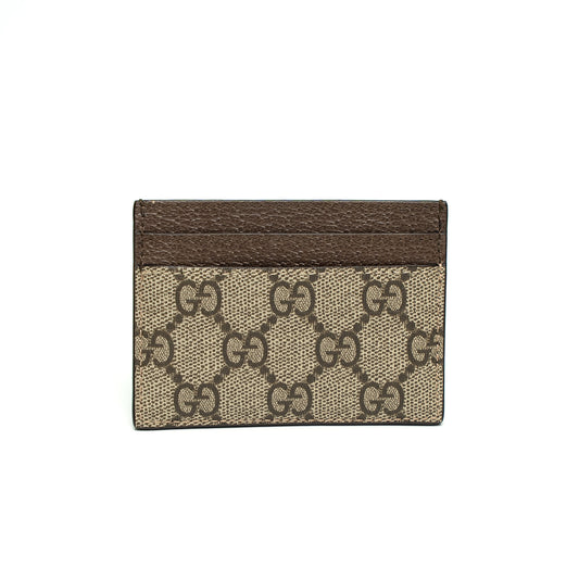 Gucci GG Supreme Web Stripe Card Holder