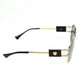 Versace Gold-Tone Aviator Medusa Sunglasses