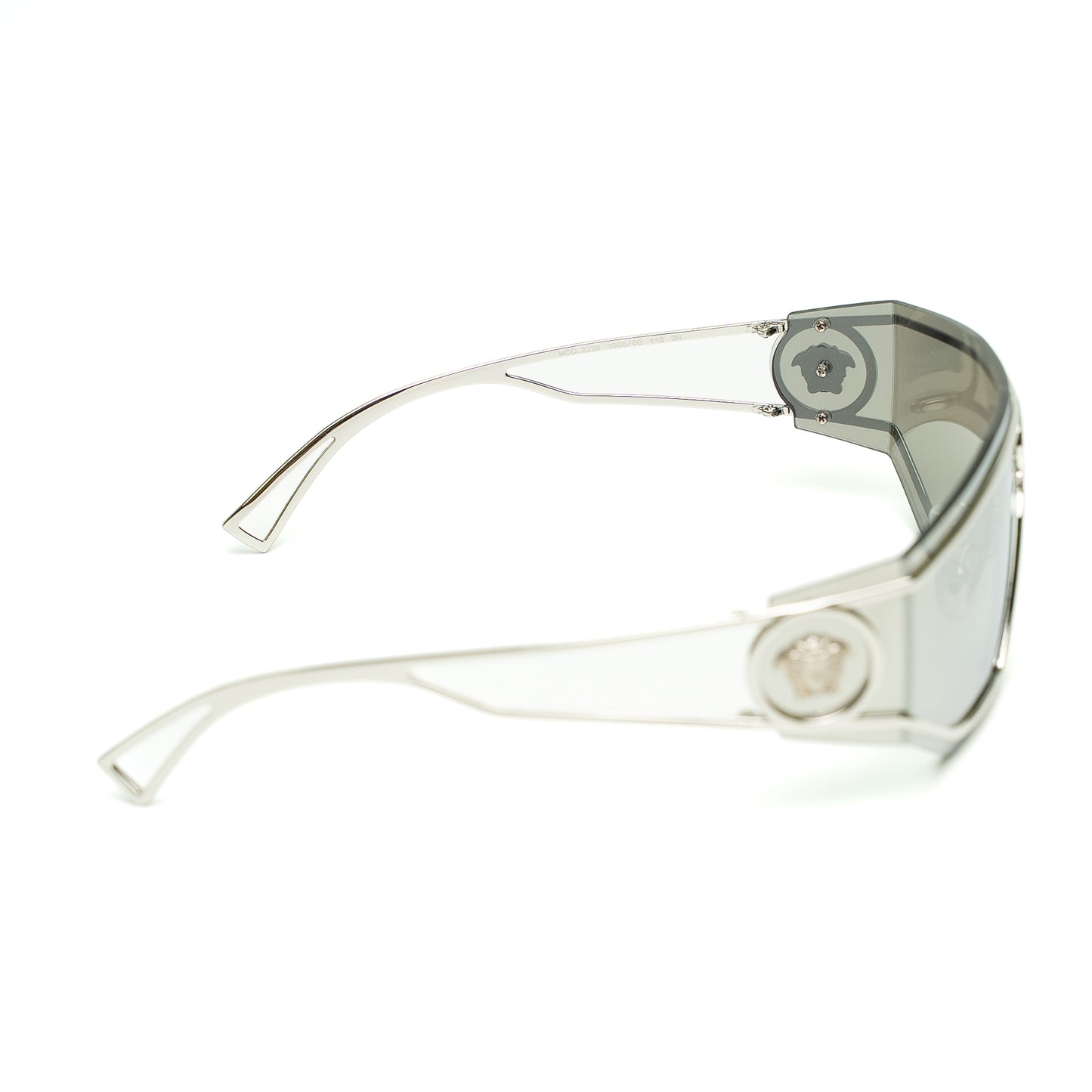 Versace Medusa Shield Silver Sunglasses