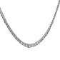 Platinum 10ct Diamond Graduated Tennis Necklace
