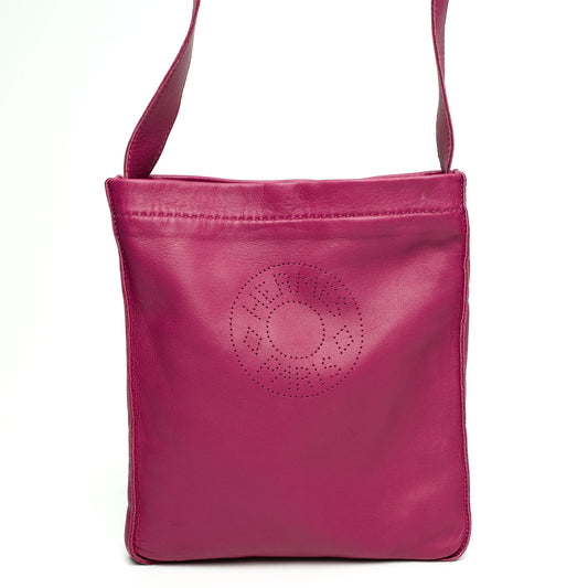 Hermès Fuchsia Clou de Selle Crossbody Bag