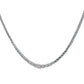 Platinum 10ct Diamond Graduated Tennis Necklace