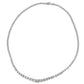 Platinum 10ct Diamond Graduated Tennis Necklace