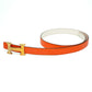 Hermès Orange Reversible Gold H Belt