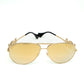 Versace Gold Medusa Aviator Sunglasses