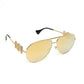 Versace Gold Medusa Aviator Sunglasses