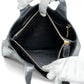 Celine Triomphe Canvas Black Leather Tote Bag