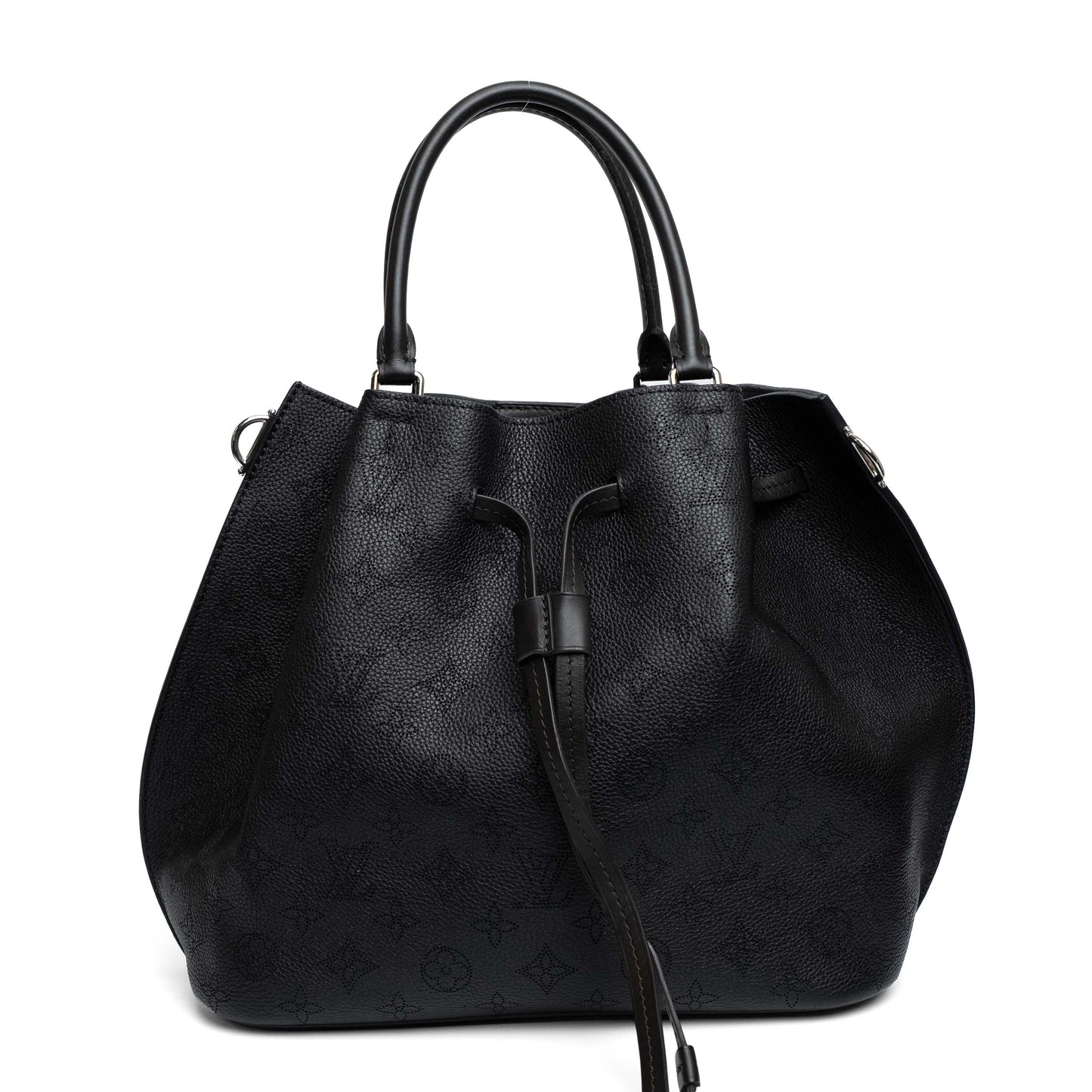 Louis Vuitton Girolata Mahina Leather Tote Black
