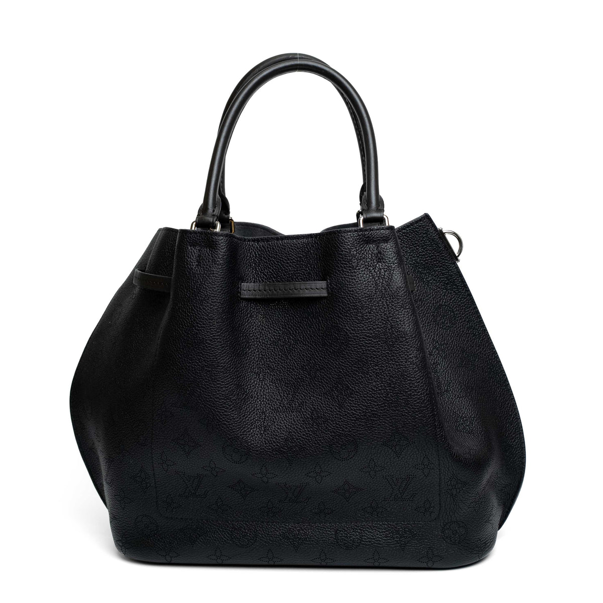 Louis Vuitton Girolata Mahina Leather Tote Black