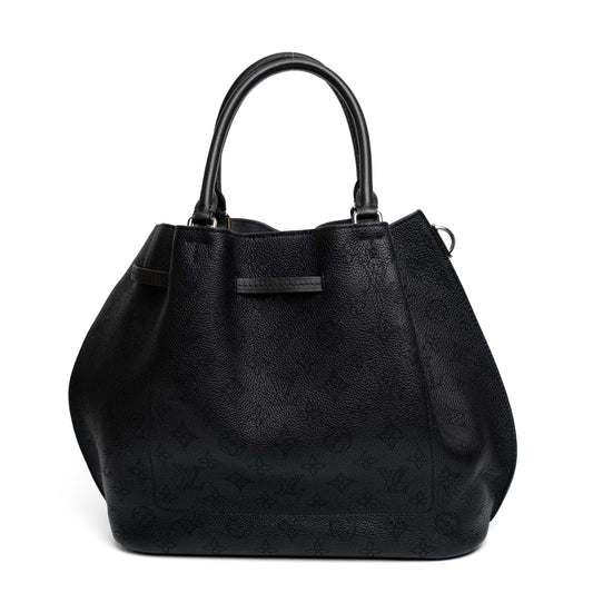 Louis Vuitton Girolata Mahina Leather Tote Black