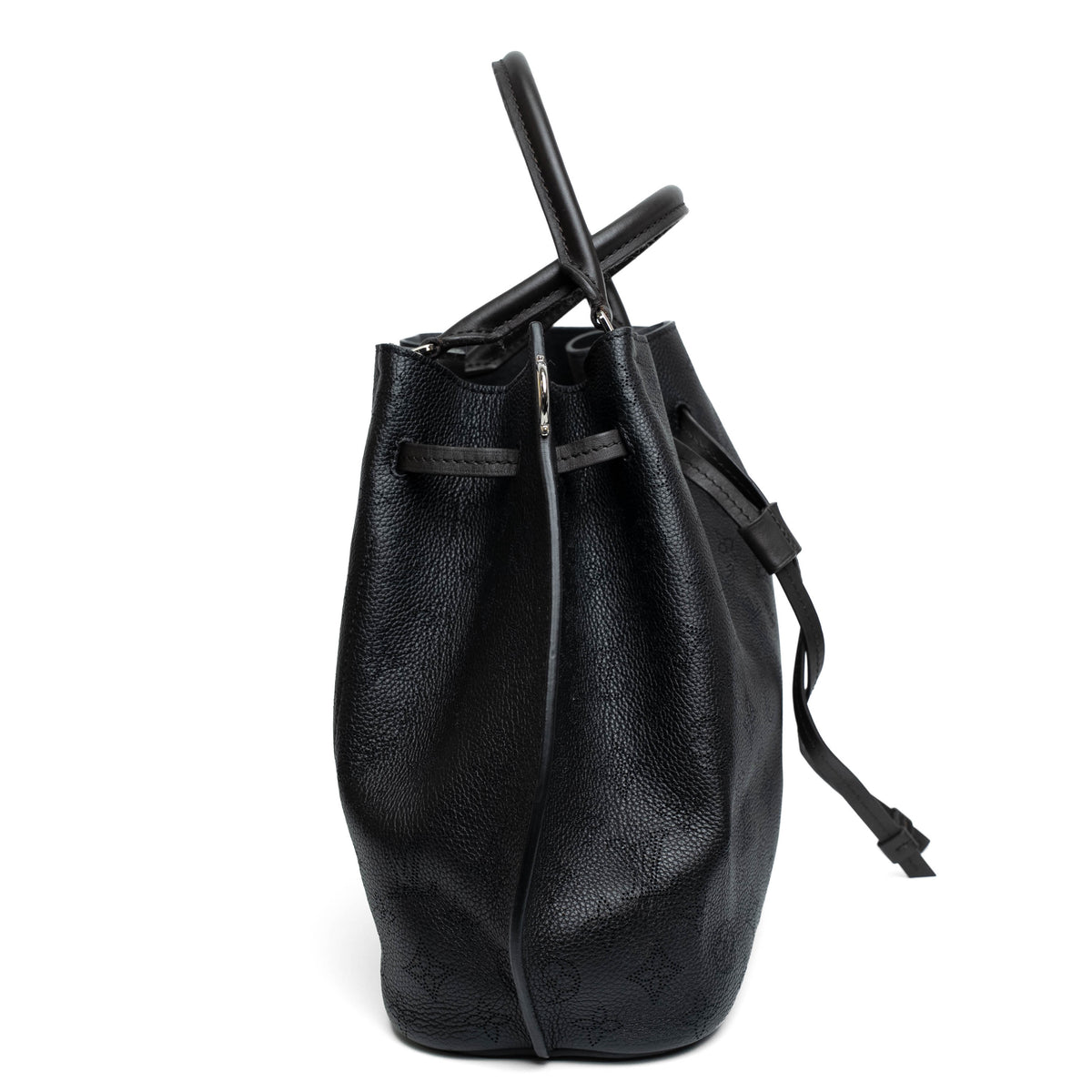 Louis Vuitton Girolata Mahina Leather Tote Black