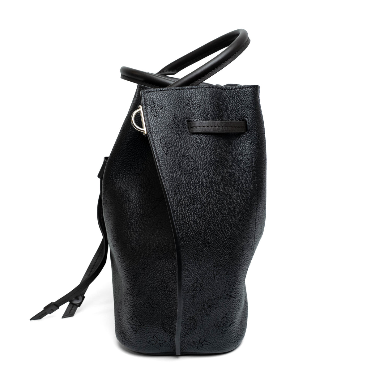 Louis Vuitton Girolata Mahina Leather Tote Black