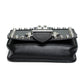 Prada Studded Black Leather Chain Shoulder Bag