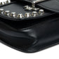 Prada Studded Black Leather Chain Shoulder Bag