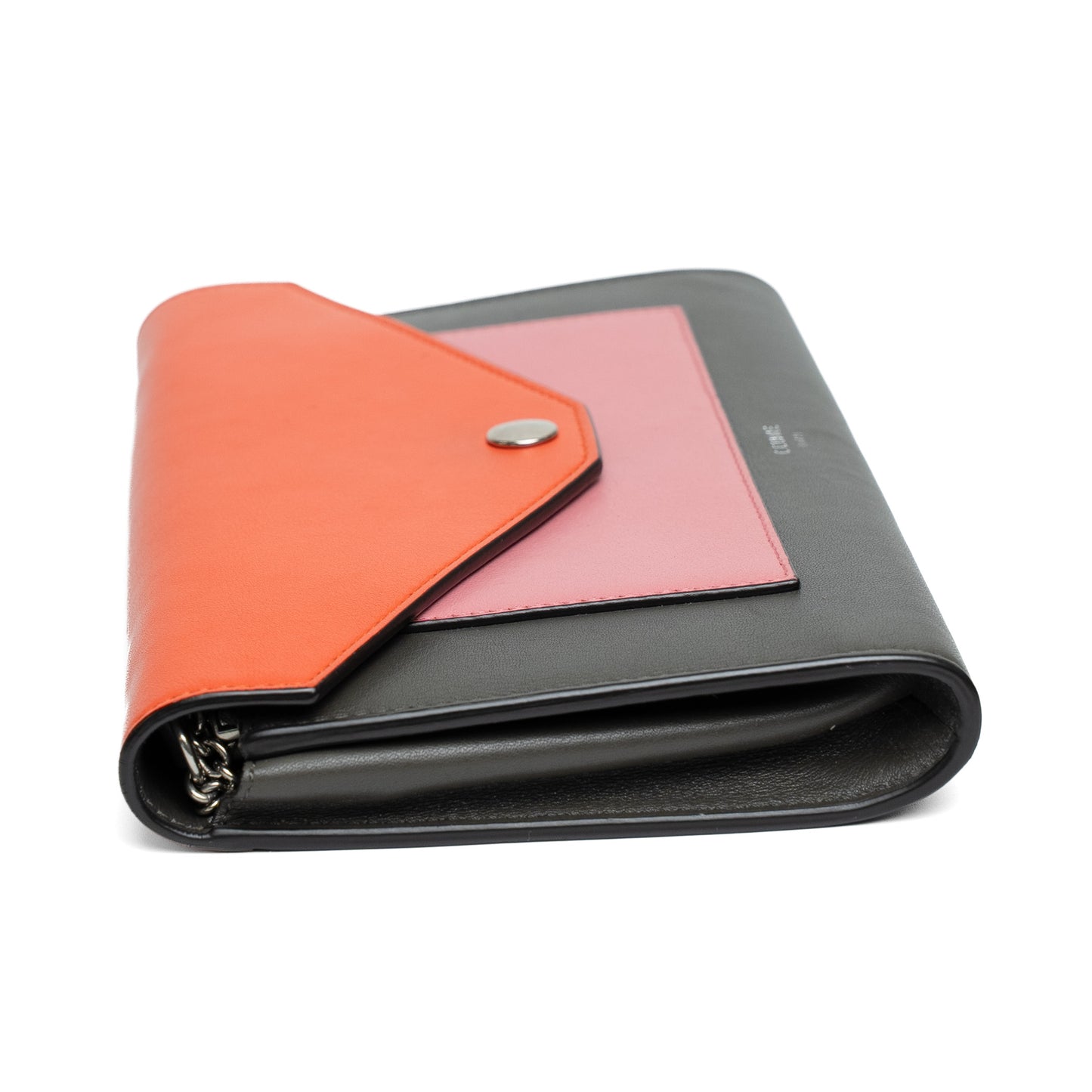 Celine Pocket Envelope Leather Shoulder Bag