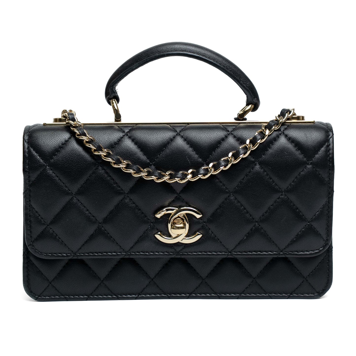 Chanel Trendy CC Lambskin Chain Clutch
