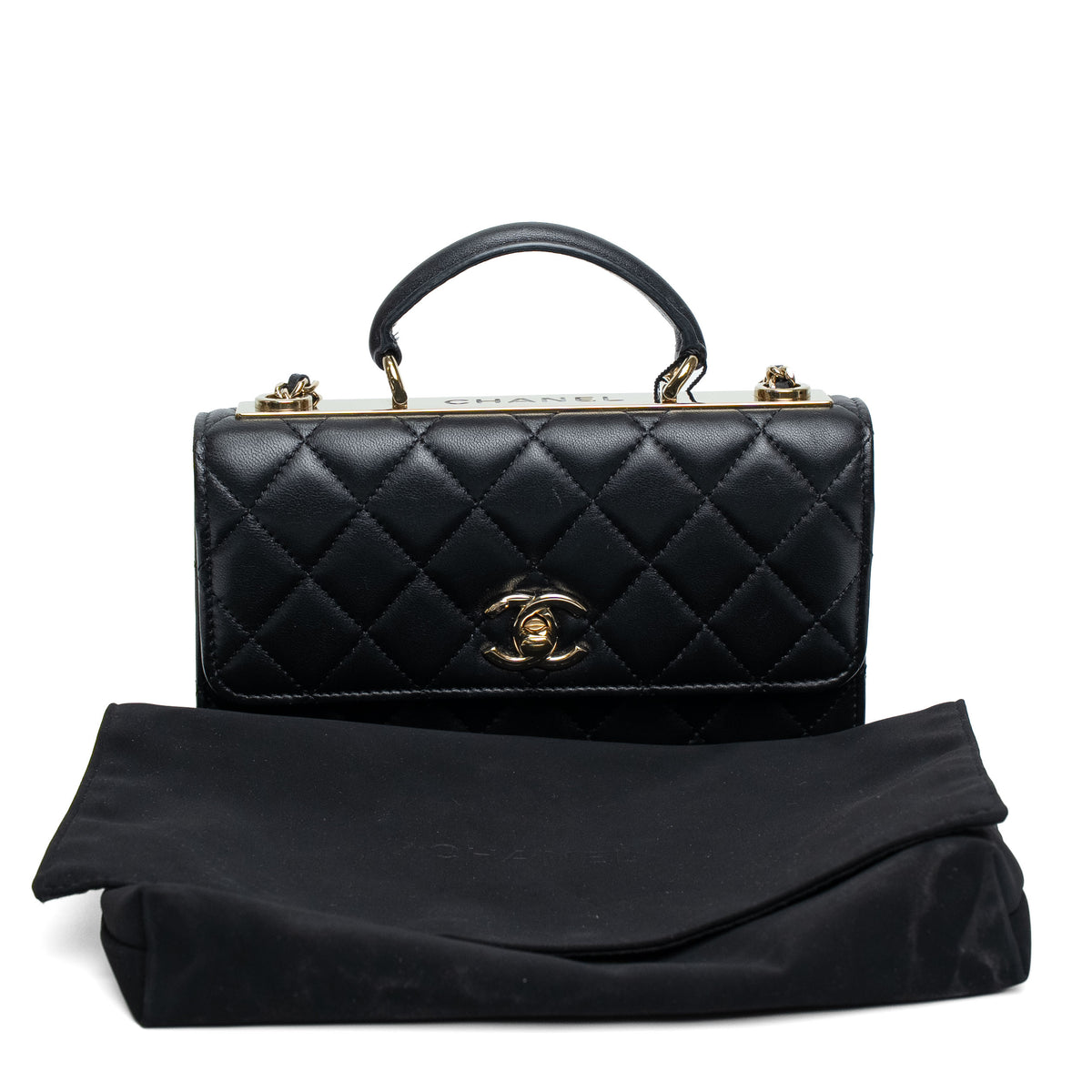 Chanel Trendy CC Lambskin Chain Clutch