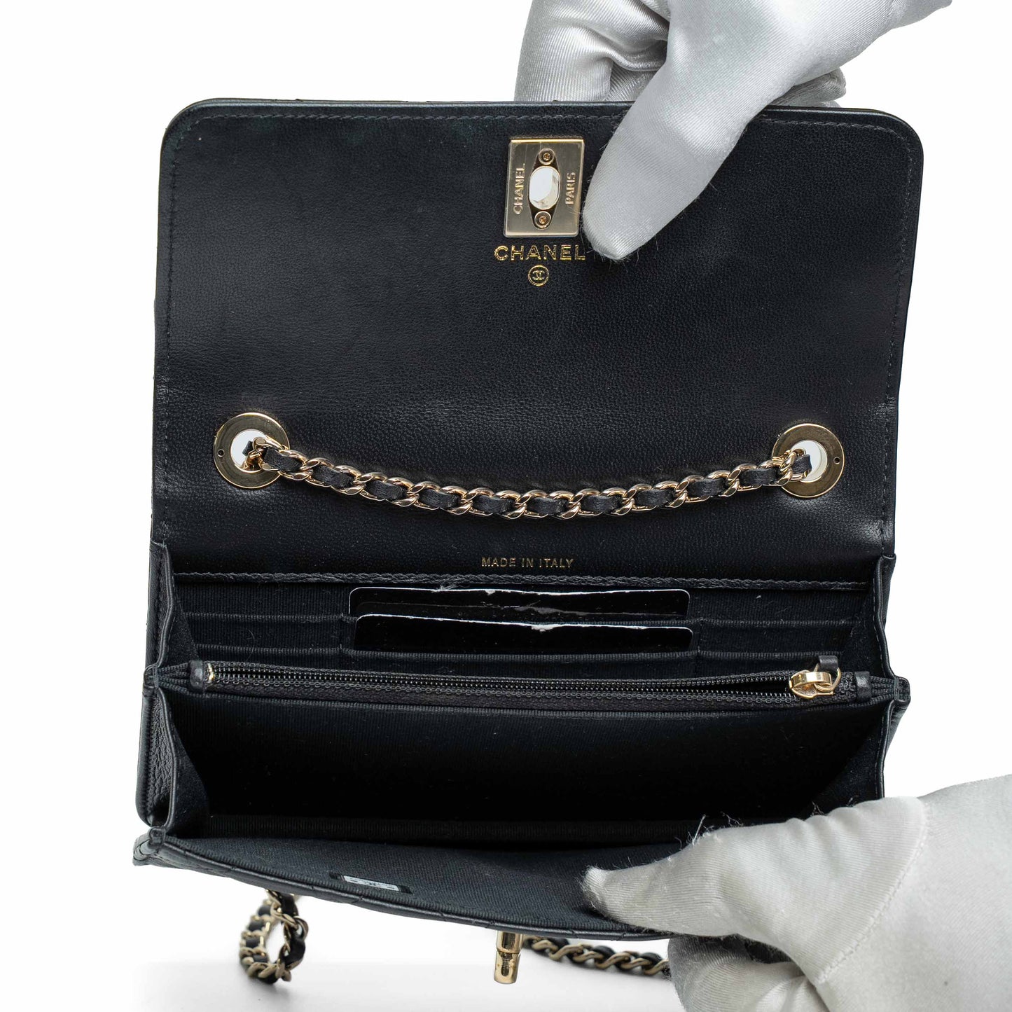 Chanel Trendy CC Lambskin Chain Clutch