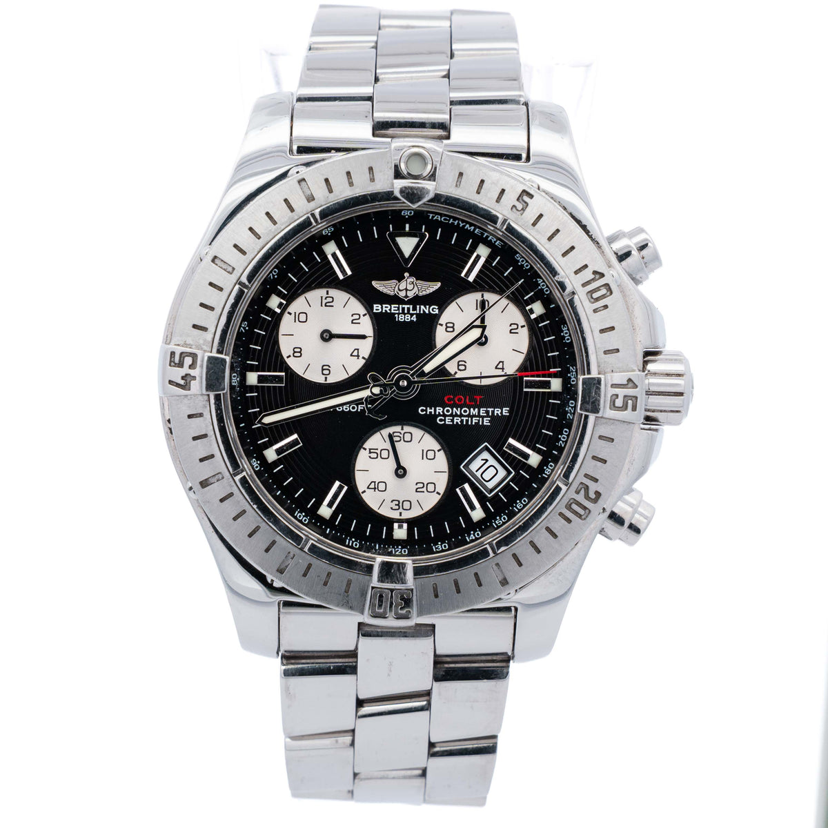 Breitling Colt Chronograph A73380 Black Dial Watch