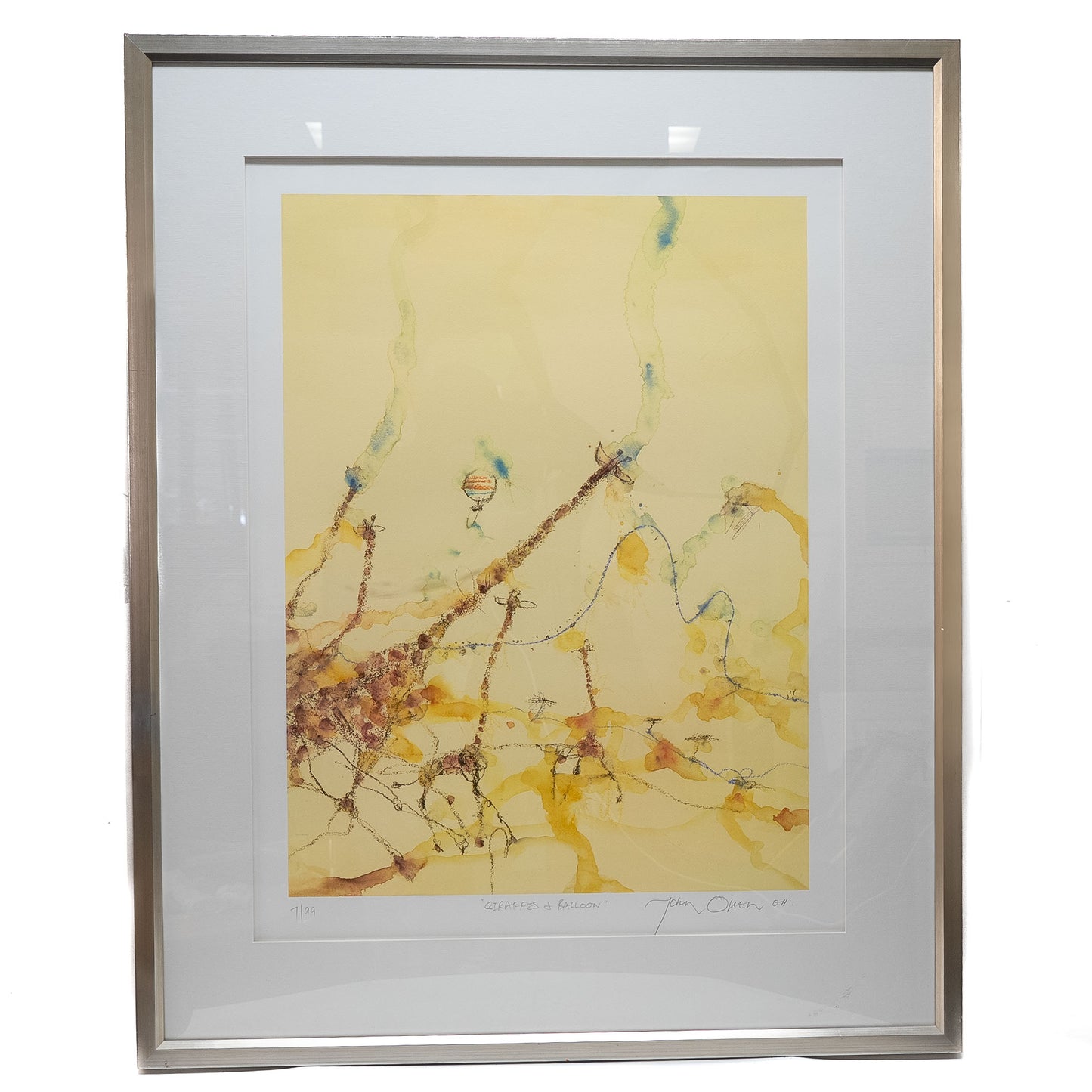 John Olsen “Giraffes and Balloon” Limited Edition Print