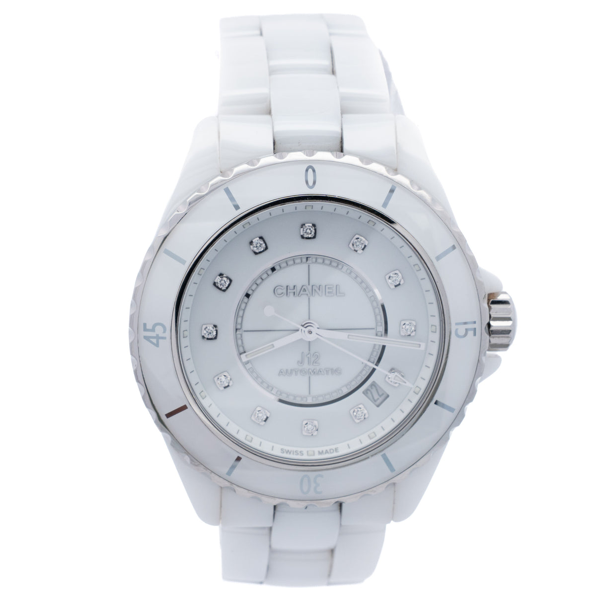 Chanel J12 Calibre 12.1 38mm Diamond Dial Watch