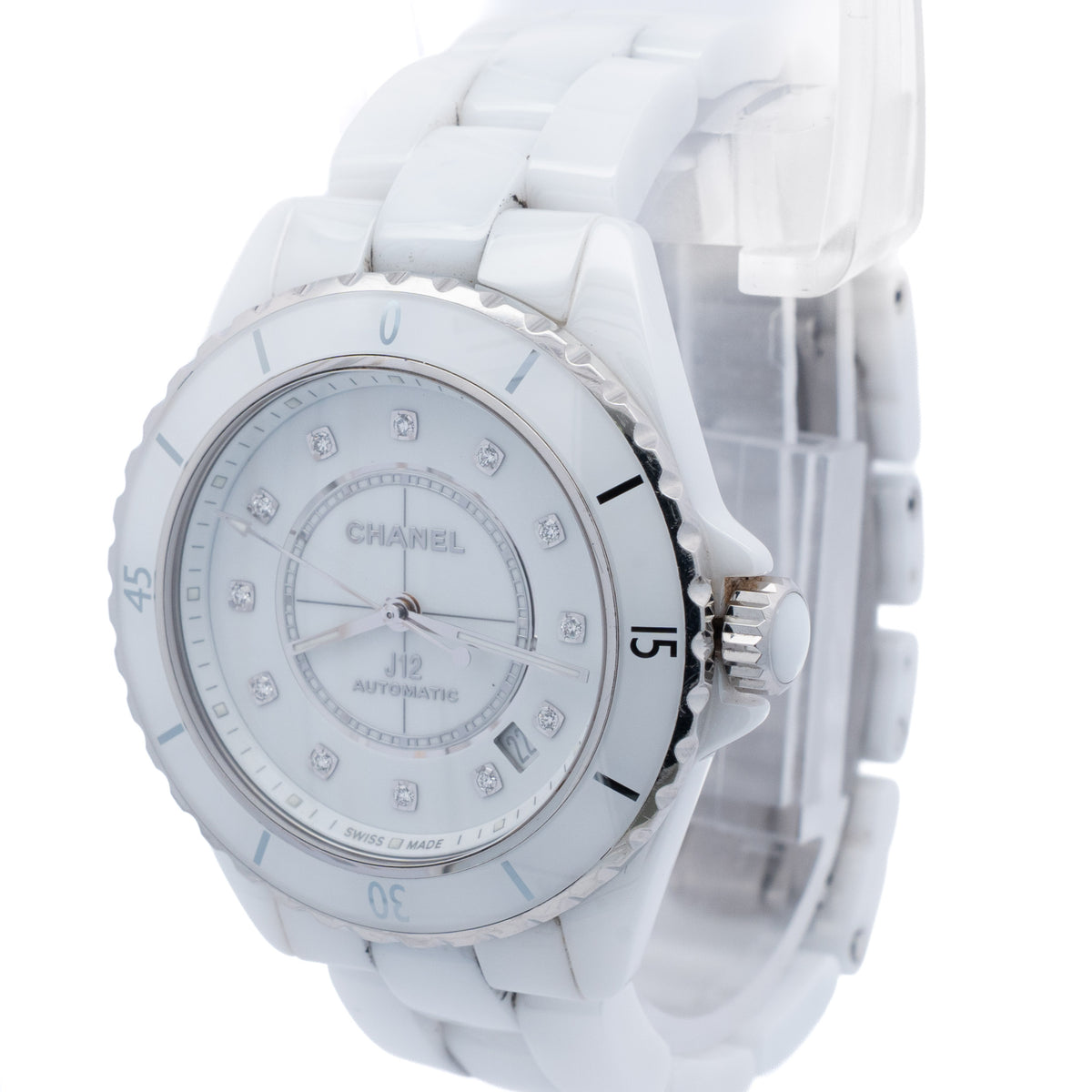 Chanel J12 Calibre 12.1 38mm Diamond Dial Watch