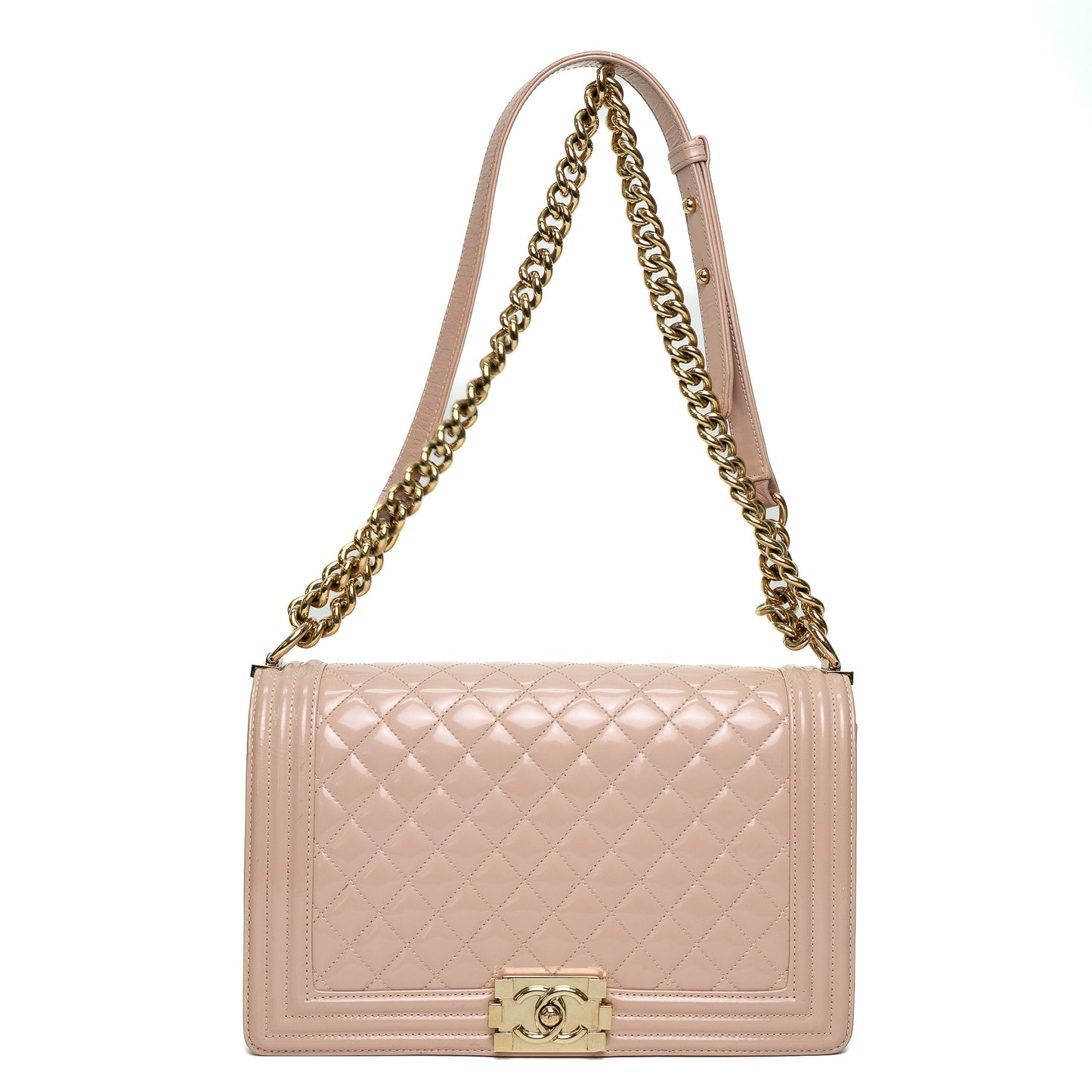 Chanel Boy Light Pink Patent Bag
