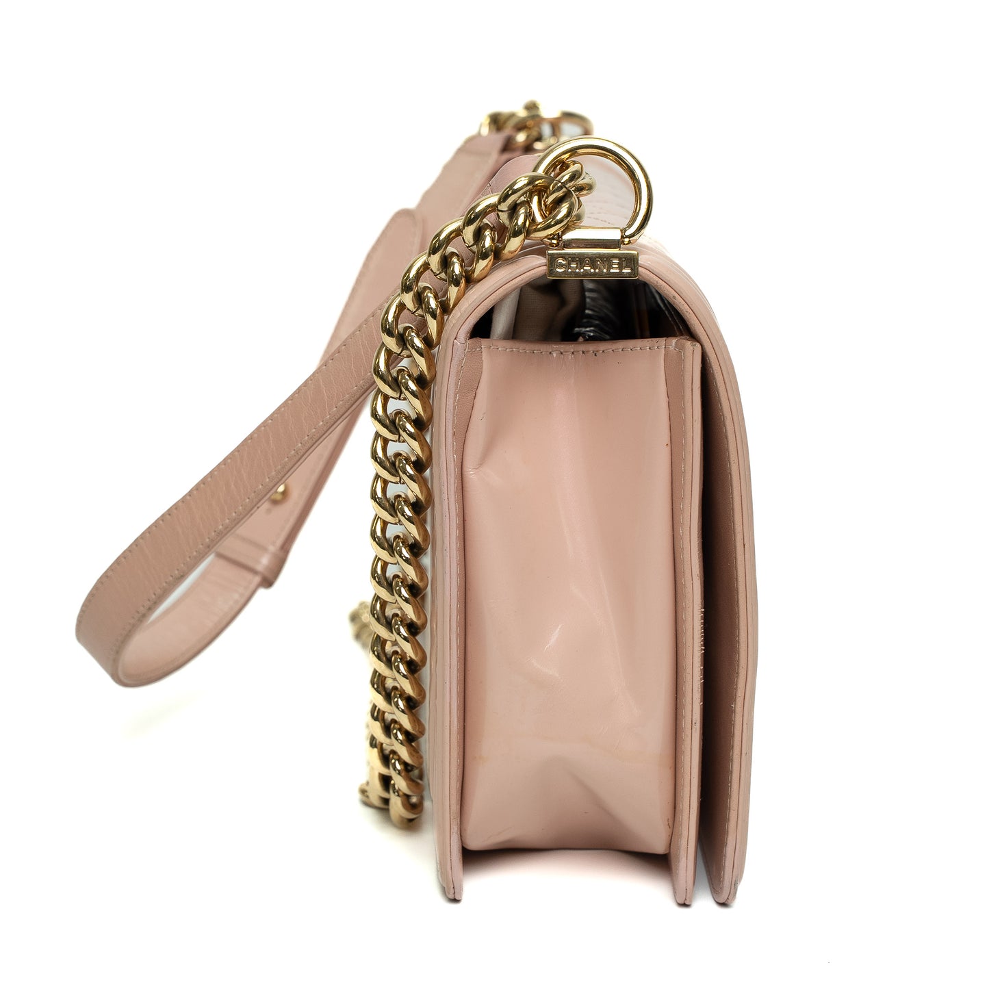 Chanel Boy Light Pink Patent Bag