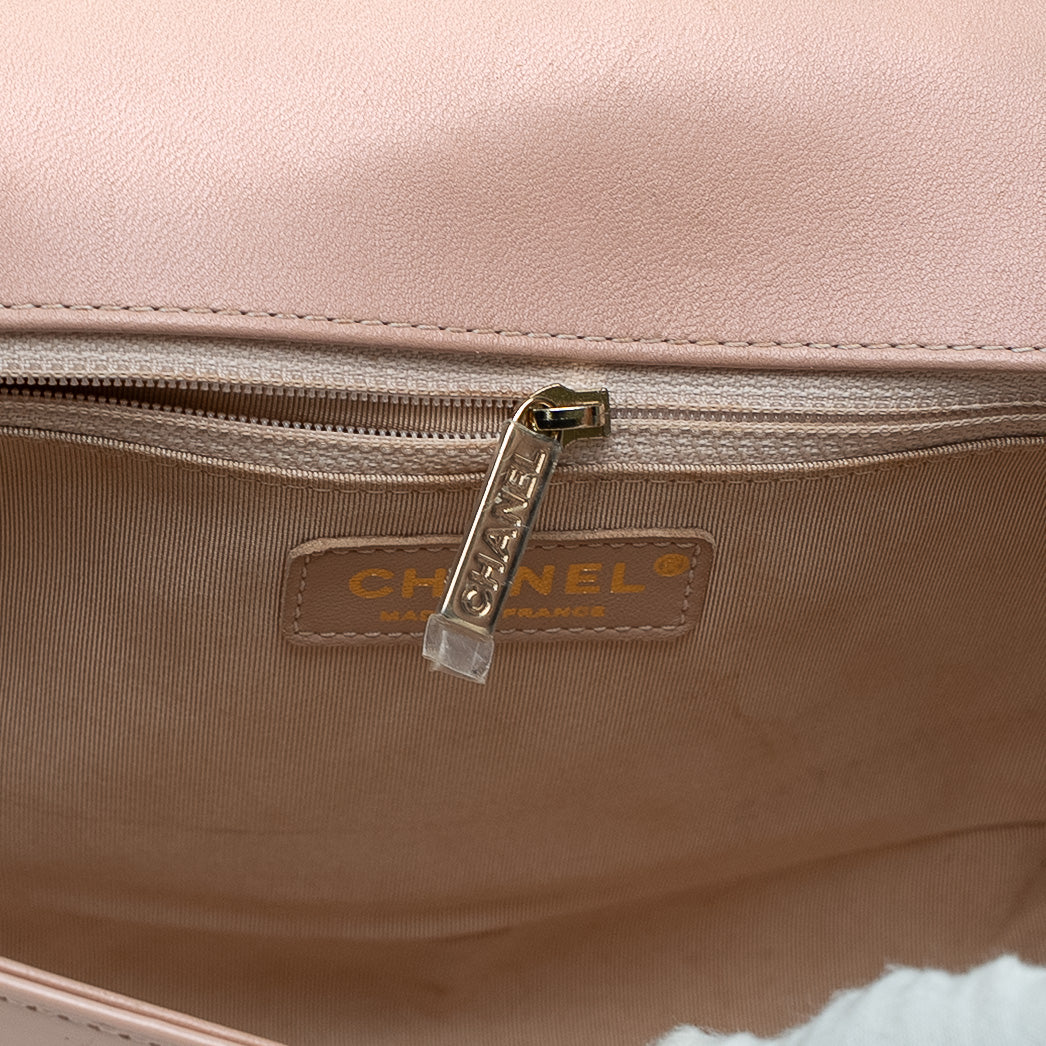 Chanel Boy Light Pink Patent Bag