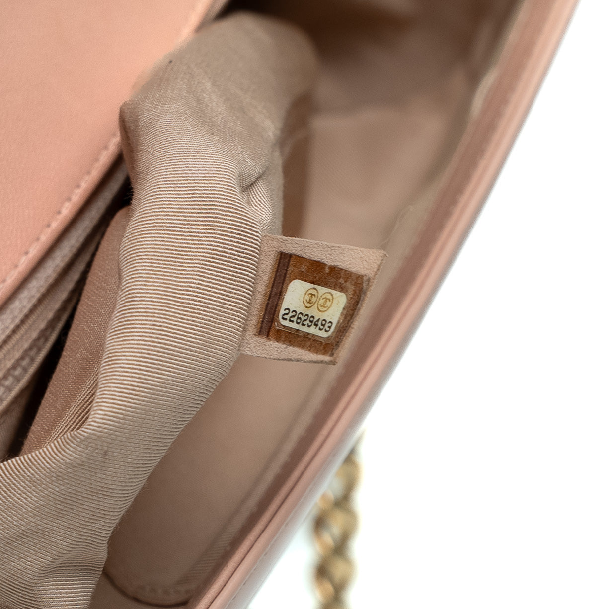 Chanel Boy Light Pink Patent Bag