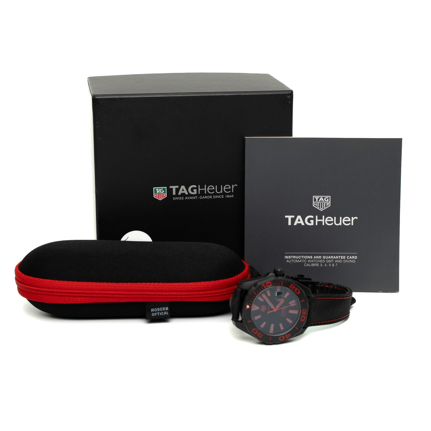 TAG Heuer Aquaracer Black Red Automatic Watch