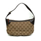 Gucci GG Canvas Beige Ebony Small Pochette Bag