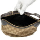 Gucci GG Canvas Beige Ebony Small Pochette Bag