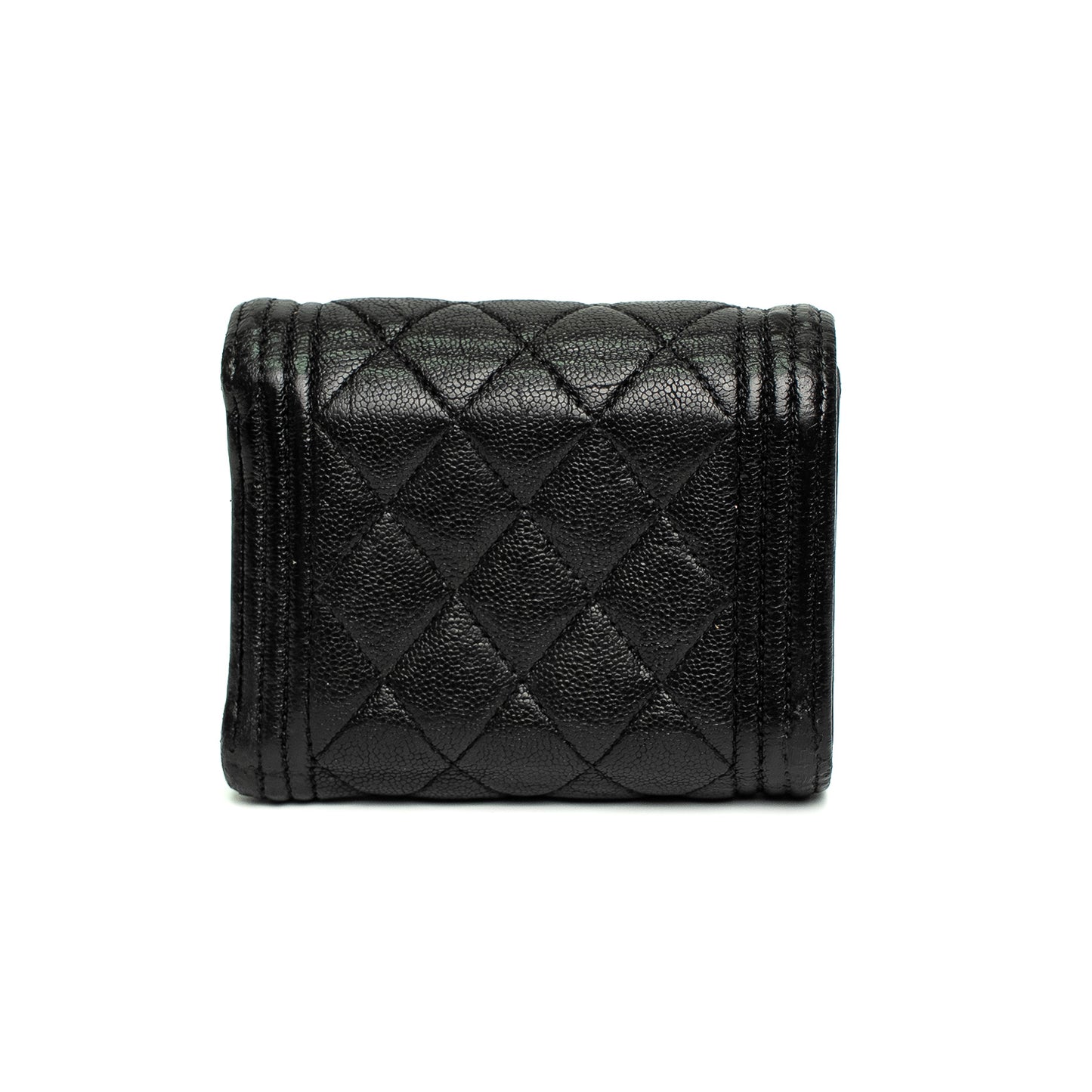 Chanel Caviar Quilted Small Boy Flap Wallet