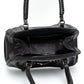 Dior Black Leather Framed Top Handle Shoulder Bag