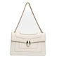 Bvlgari Serpenti Forever Medium White Leather Chain Bag