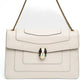 Bvlgari Serpenti Forever Medium White Leather Chain Bag