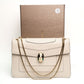 Bvlgari Serpenti Forever Medium White Leather Chain Bag
