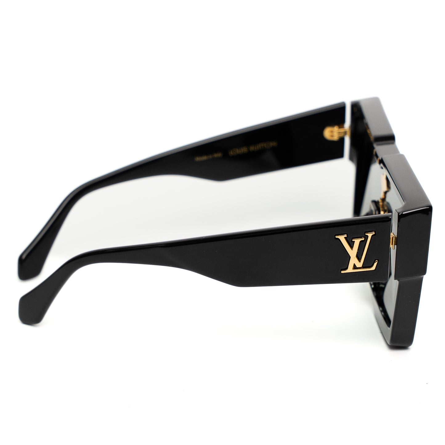 Louis Vuitton Cyclone Black Crystal Shield Sunglasses