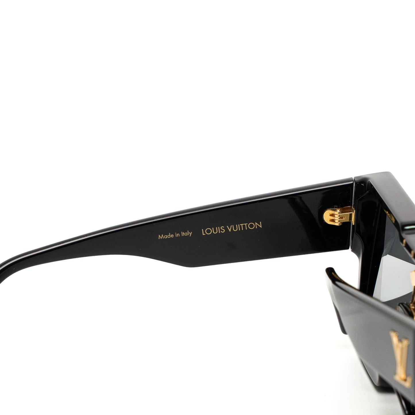 Louis Vuitton Cyclone Black Crystal Shield Sunglasses